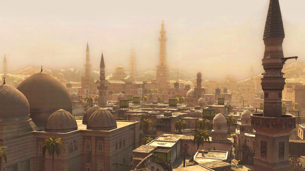 Датский телевизионный канал Тв2 предоставил снимок экрана из игры Assassin'с Creed за истинную фото города Сирии