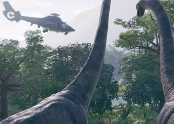 Реалистичную графику с впечатляющей дальностью прорисовки показали в трейлере Jurassic World Evolution на игровом движке