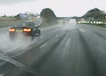Водитель BMW заснял на видео, как спас свою семью от аварии благодаря игровому опыту вождения