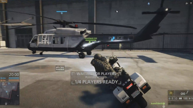 Свежее видео игры Battlefield: Hardline показывает абонентский порядок ограбления, сотрудники полиции мотоциклы и вертолеты