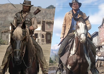 Улучшение графики в Red Dead Redemption 2 сравнили с первой игрой на видео