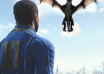 В Fallout 76 финальным боссом оказался дракон из Skyrim