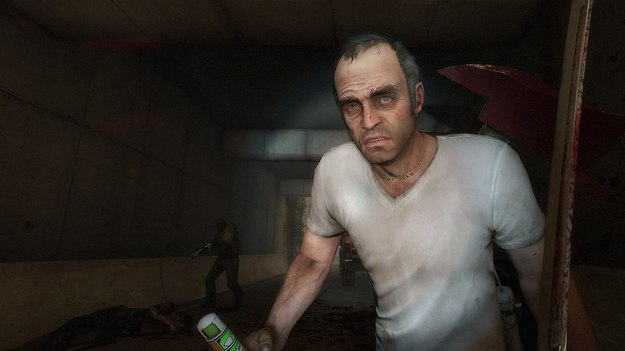 Моддеры послали богатыря GTA V, Тревора Филлипса, уничтожать зомби в игре Left 4 Dead 2