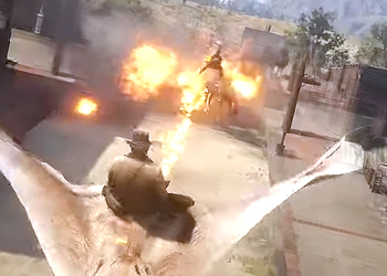 В Red Dead Redemption 2 нашли гигантскую огнедышащую летучую мышь и оседлали ее