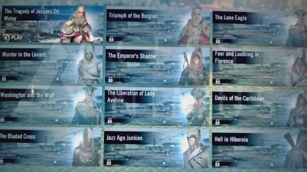 Альтаир, Авелина, Кенуэй и Эцио придут в Assassin'с Creed: Unity в качестве игровых героев