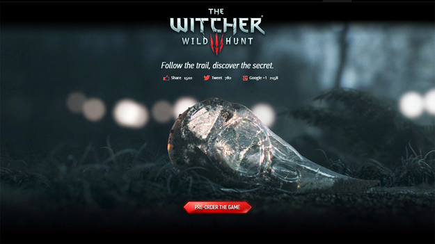 Тизер к игре The Witcher 3: Wild Hunt предлагает игрокам «отправиться по отпечатку, чтобы отыскать секрет»