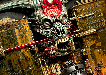 Фото скульптуры уровня игры Doom II: Hell on Earth