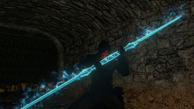 Черный господин ситхов из «Звездных Войн» поражает чудовищ в игре Dark Souls 2