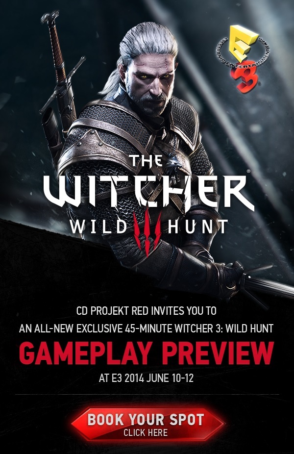 На демонстрацию Е3 доставят 45-минутное видео геймплея игры The Witcher 3