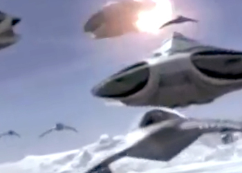 Кадр из фильма «НЛО против военных!»