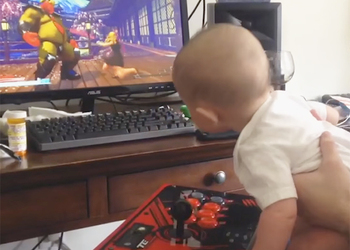 6-месячный ребенок прошел Street Fighter V