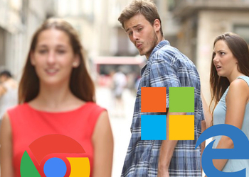 На презентации Microsoft сотрудник скачал браузер Chrome из-за постоянных глюков Edge