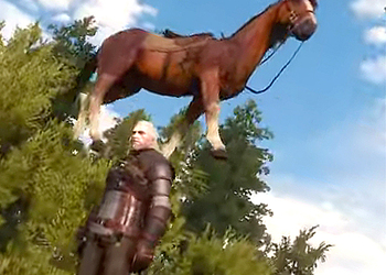 Создатели The Witcher 3 заставили лошадей подчиняться законам гравитации