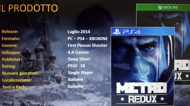 Бригада 4A Games выпустит Metro: Redux на консолях следующего поколения и РС