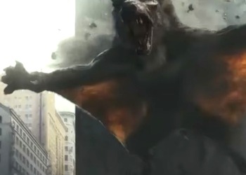 Летающего волка размером с небоскреб показали в новом трейлере фильма «Рэмпейдж»