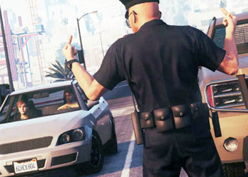 Полицейский в игре GTA V сгорел на работе в буквальном смысле
