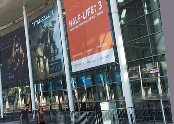 Перед выставочным комплексом Gamescom 2016 повесили постер Half-Life 3
