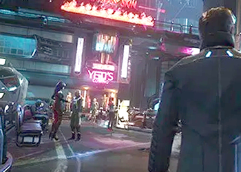 В игре в стиле Cyberpunk 2077 показали огромный открытый мир и полеты на машине