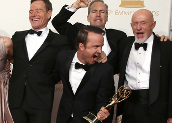 Актеры сериала «Во все тяжкие» на награждении Emmy Awards