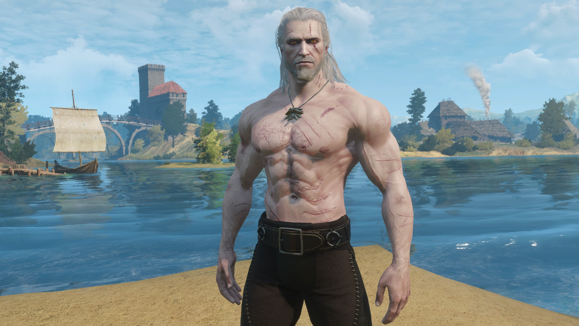 The witcher 3 geralt on steroids фото 62