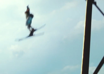Как снимали прыжок Вина Дизеля на лыжах в джунгли показали на видео