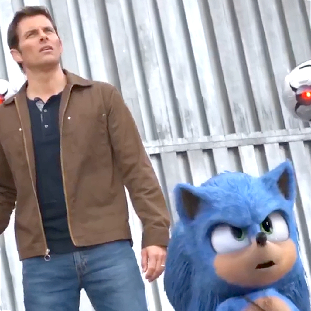 Sonic with a new face in the trailer 