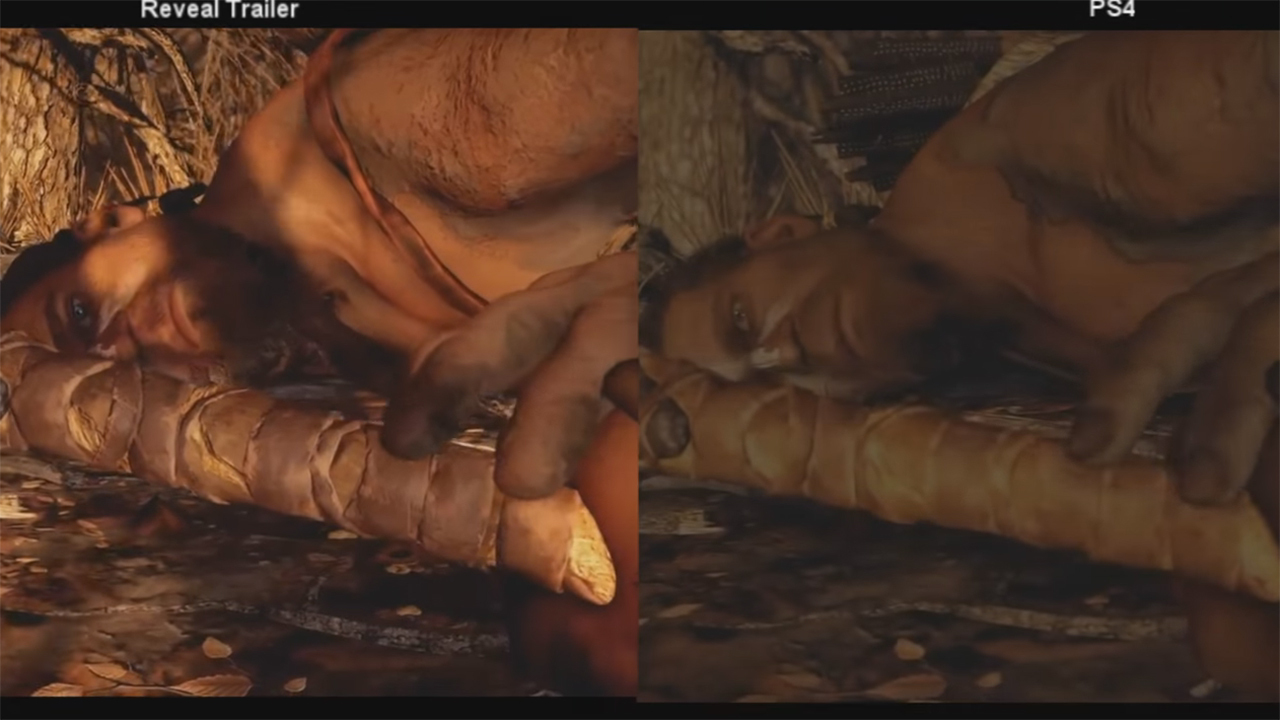 Качество графики Far Cry: Primal сравнили с графикой дебютного трейлера.