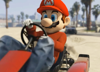 В GTA V появился Марио на картинге