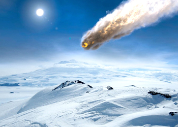 Найден след огромного метеорита упавшего в Антарктиде