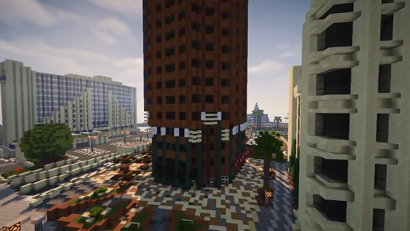 Лос-Сантос из GTA V полностью воссоздают в Minecraft
