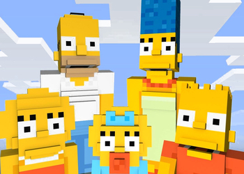 В игре Minecraft появится вся семья Симпсонов