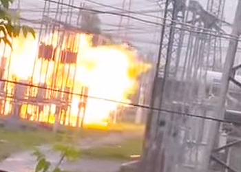 Взрыв «с маслом» электростанции в Томске засняли на видео