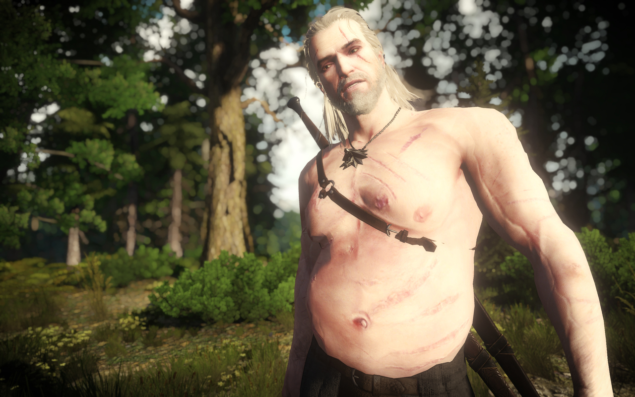 The witcher 3 geralt on steroids фото 17