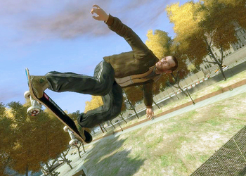 Нико Беллика сделали профессиональным скейтбордистом в игре GTA IV