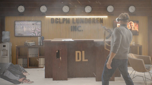 Дольф Лундгрен разносит офис в щепки в новой рекламе World of Tanks |