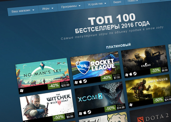 Компания Valve назвала 100 самых успешных игр в Steam