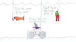 Fish Listening to Radio