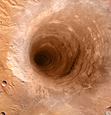 Огромные дыры жены. Черные дыры на Марсе. Колодцы на Марсе. Дыра на Марсе. Дырки на Марсе.