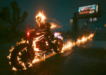 Cyberpunk 2077 нашли Призрачного гонщика и показали