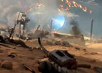 Крушение Звездного разрушителя в «Битве за Джакку» показали в новом ролике к игре Star Wars: Battlefront