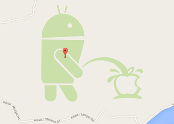 В Google Maps найдена пасхалка оскорбляющая Apple