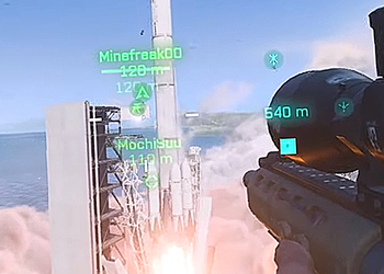 Игрок Battlefield 2042 зацепился за ракету и улетел в космос