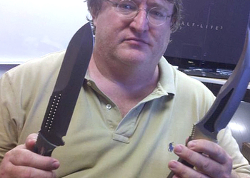 На фото глава Valve Гейб Ньюэлл
