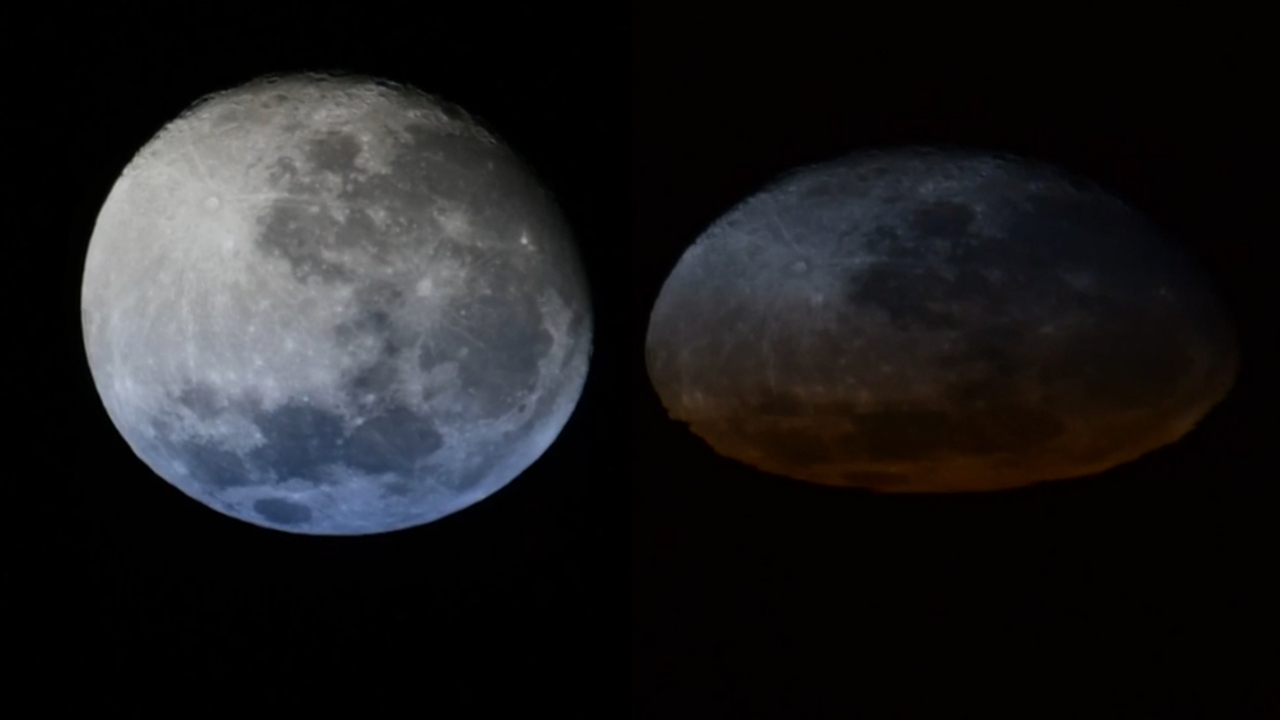 Правильная форма луны. Луна с МКС. Снимок Луны с МКС. Сплюснутая Луна. Вид на луну с МКС.