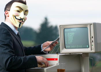 Фото группы хакеров Anonymous
