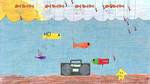 Fish Listening to Radio
