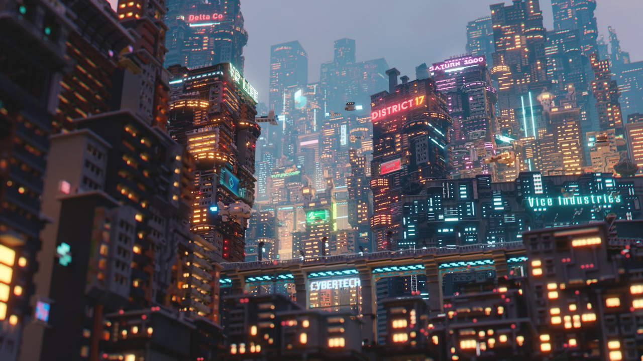 Minecraft cyberpunk skyscraper фото 11