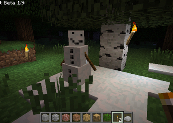 В новом патче к игре Minecraft появятся снеговики!