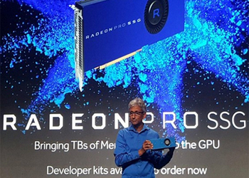 Компания AMD анонсировала новую видеокарту с памятью в 1 терабайт